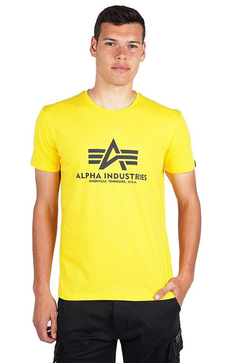 ALPHA INDUSTRIES Tricou de bumbac cu imprimeu logo - Pled.ro