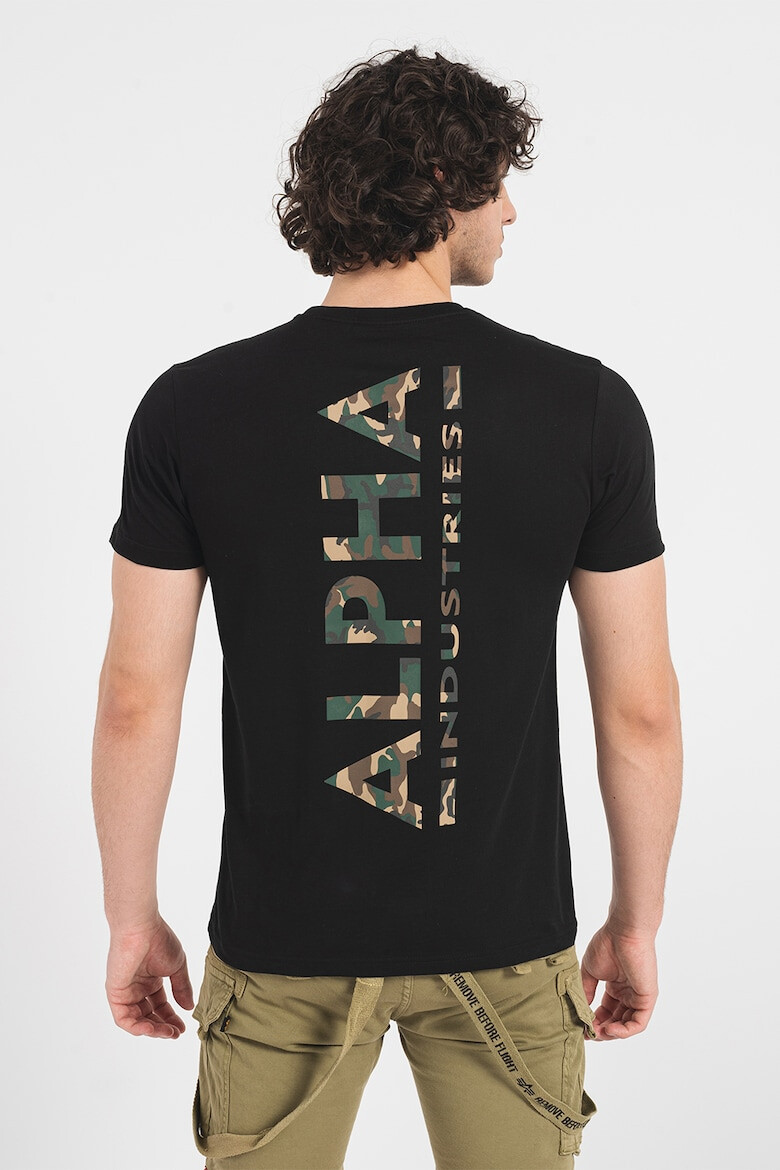 ALPHA INDUSTRIES Tricou de bumbac cu imprimeu logo - Pled.ro