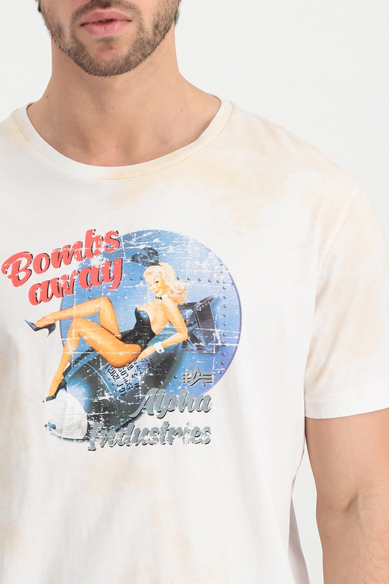 ALPHA INDUSTRIES Tricou de bumbac cu imprimeu Pin-Up Girl - Pled.ro