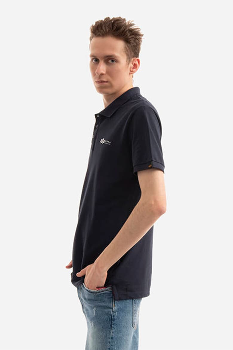 ALPHA INDUSTRIES Tricou polo de bumbac cu logo - Pled.ro