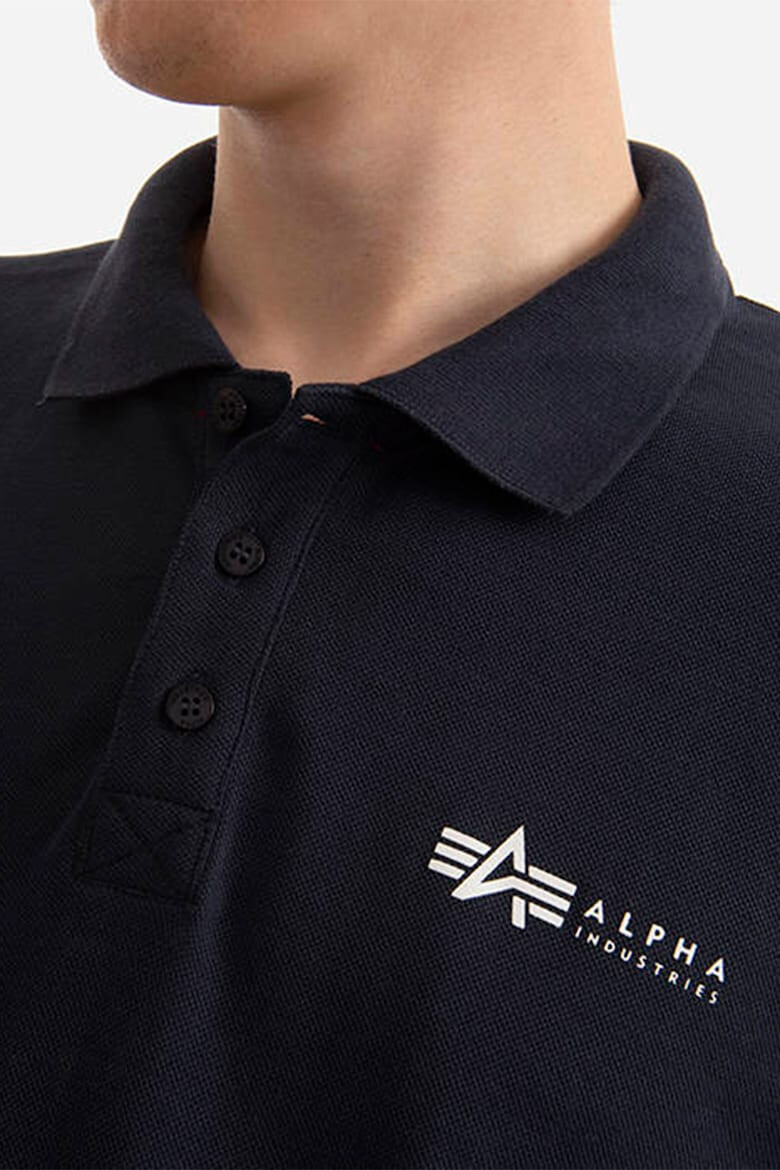 ALPHA INDUSTRIES Tricou polo de bumbac cu logo - Pled.ro