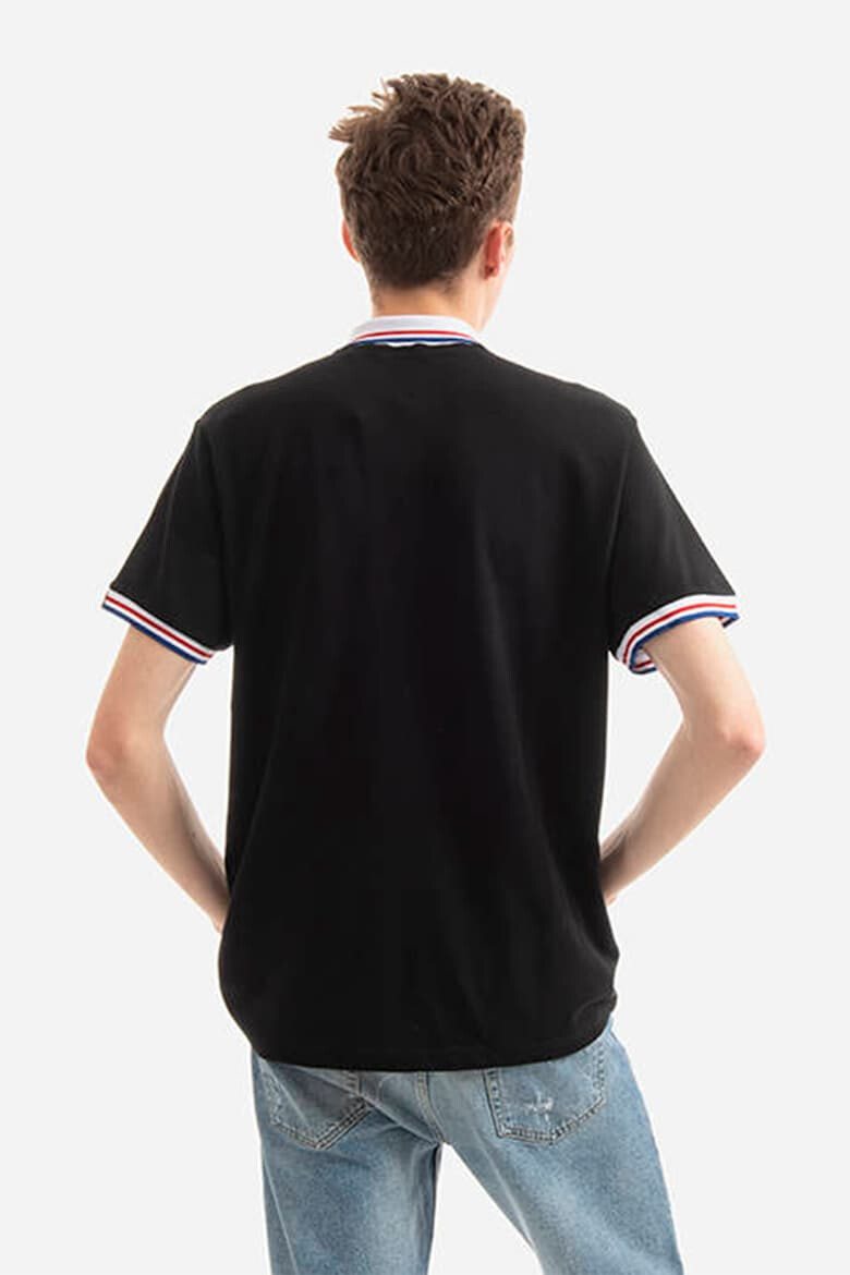 ALPHA INDUSTRIES Tricou polo din pique cu guler si mansete contrastante - Pled.ro