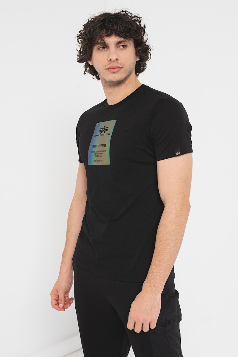 ALPHA INDUSTRIES Tricou regular fit cu decolteu la baza gatului - Pled.ro