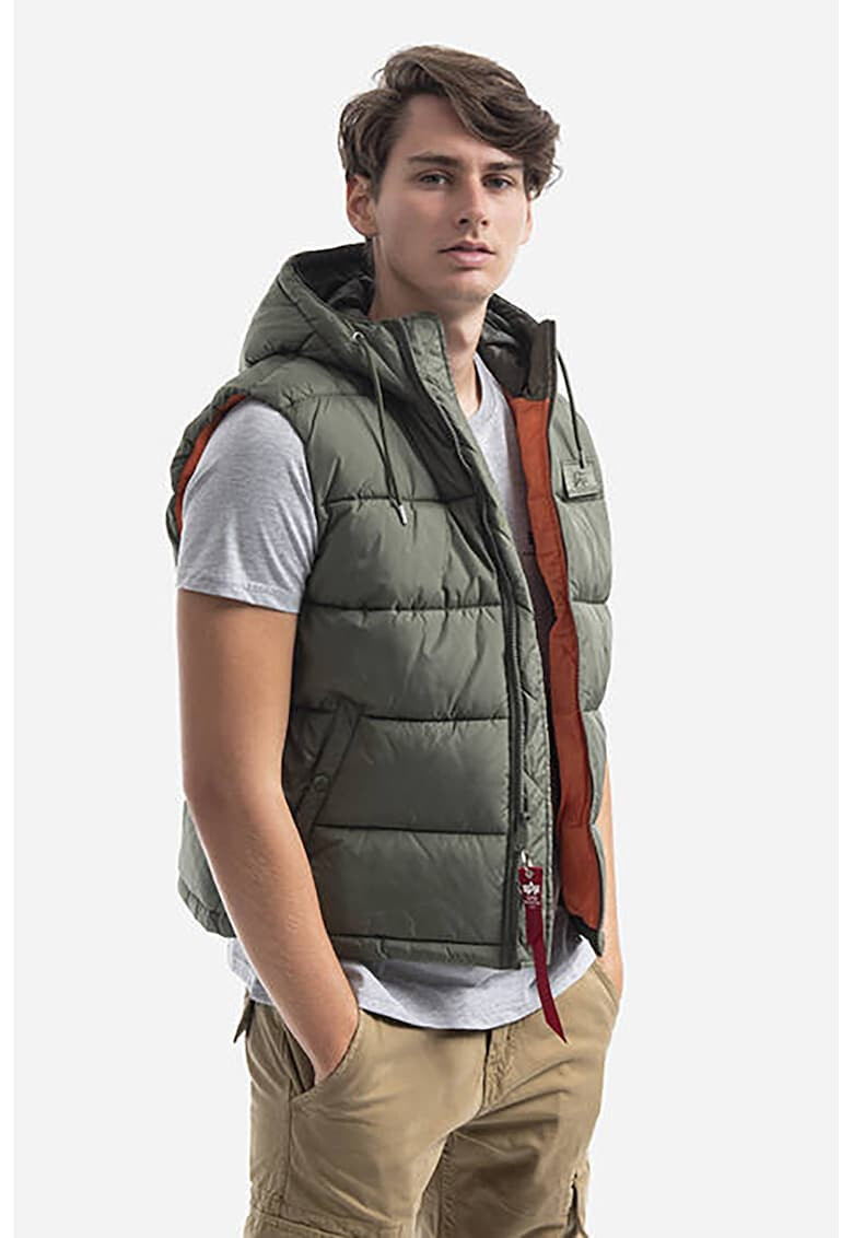 ALPHA INDUSTRIES Vesta matlasata cu aplicatie logo - Pled.ro