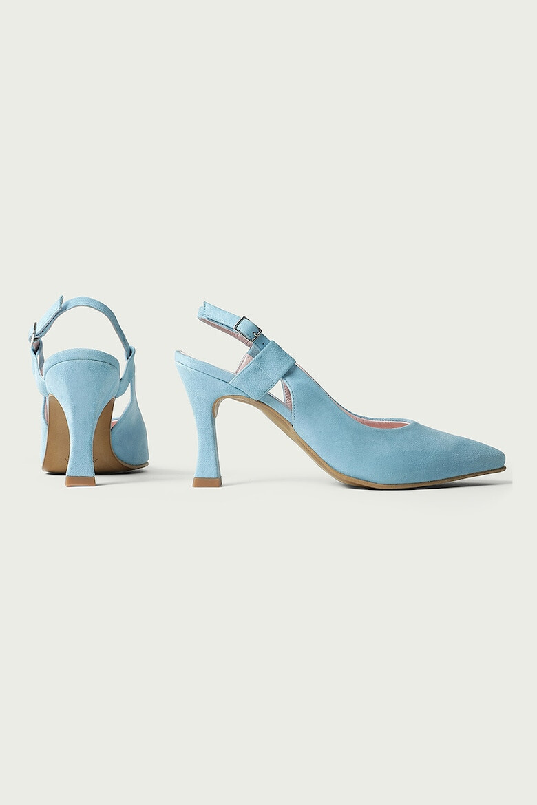 ALURA Pantofi slingback de piele intoarsa Davina - Pled.ro