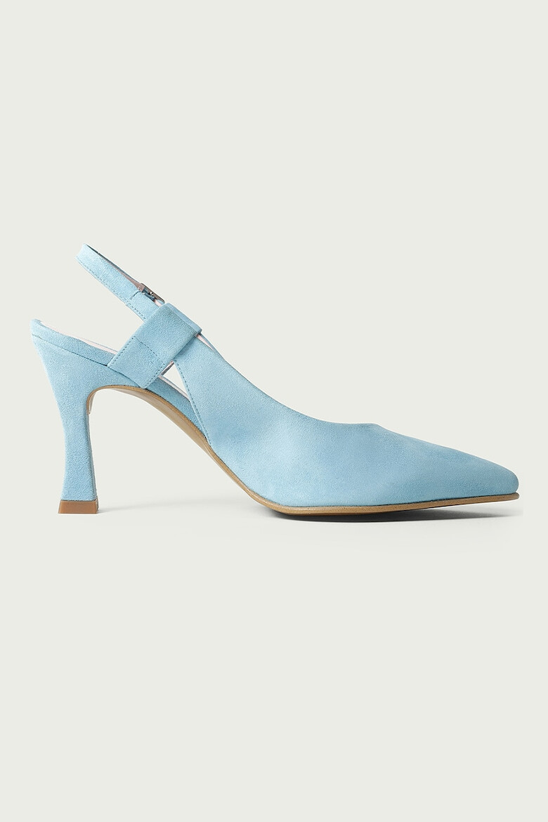 ALURA Pantofi slingback de piele intoarsa Davina - Pled.ro