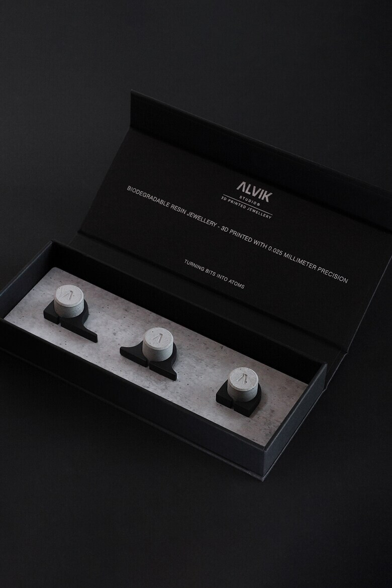 ALVIK JEWELLERY Set de inele imprimate 3D - 3 piese - Pled.ro