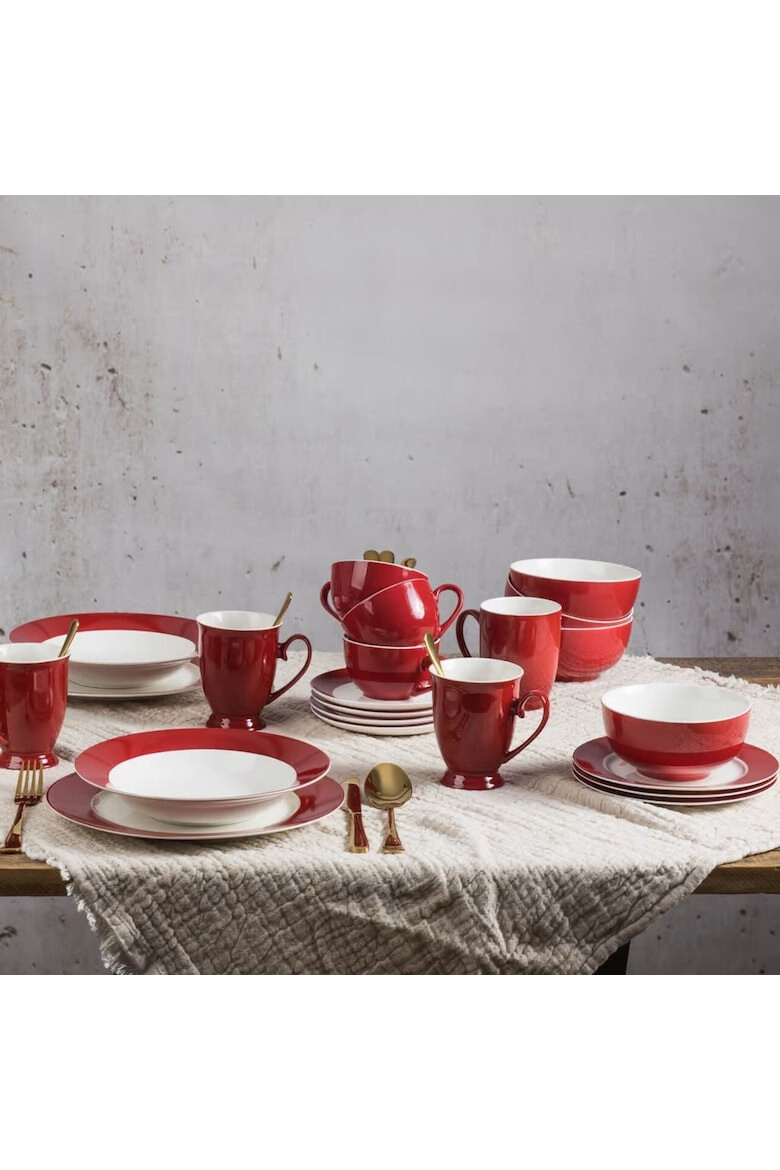 Ambition Set cafea/ceai Aura Red 12 piese - Pled.ro