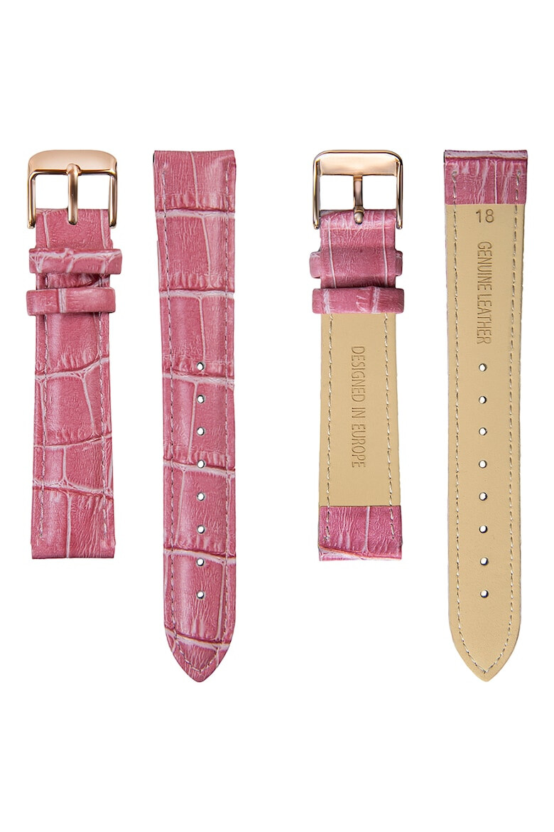 Amelia Parker Ceas analog cu o curea de piele cu model piele de crocodil - Pled.ro