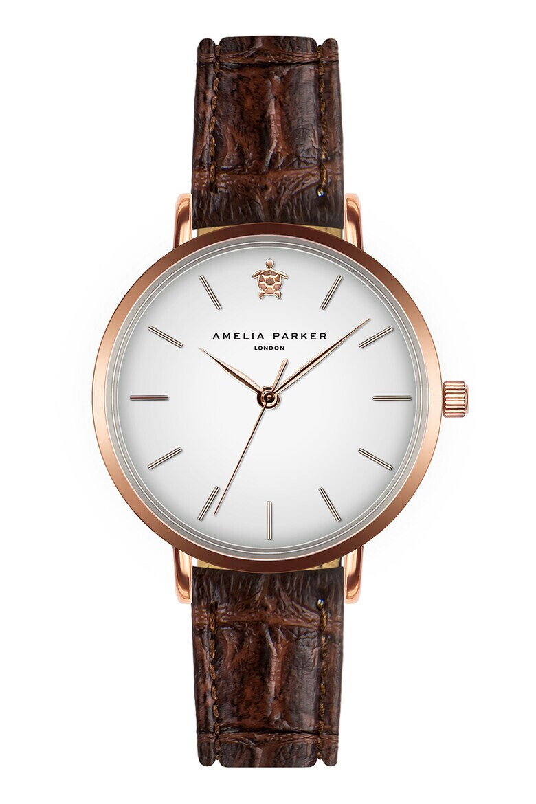 Amelia Parker Ceas quartz cu o curea de piele - Pled.ro