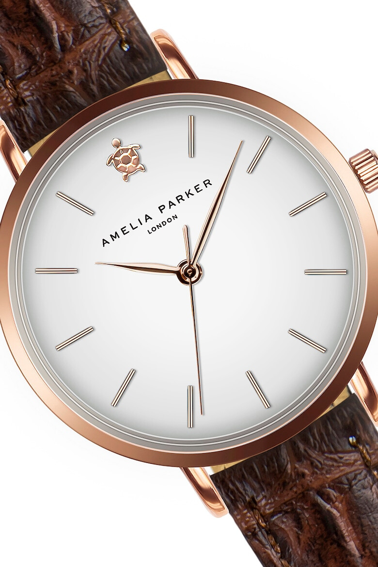 Amelia Parker Ceas quartz cu o curea de piele - Pled.ro