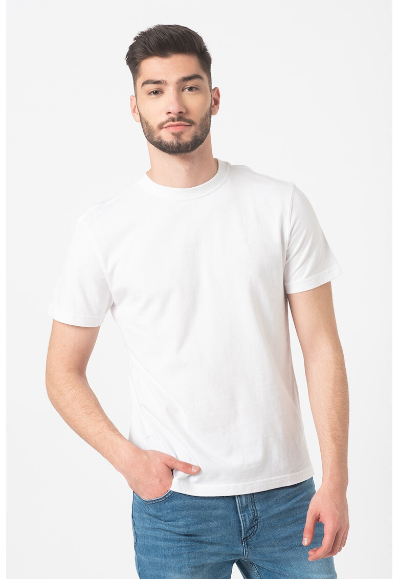 American Eagle Tricou cu decolteu la baza gatului si logo brodat - Pled.ro