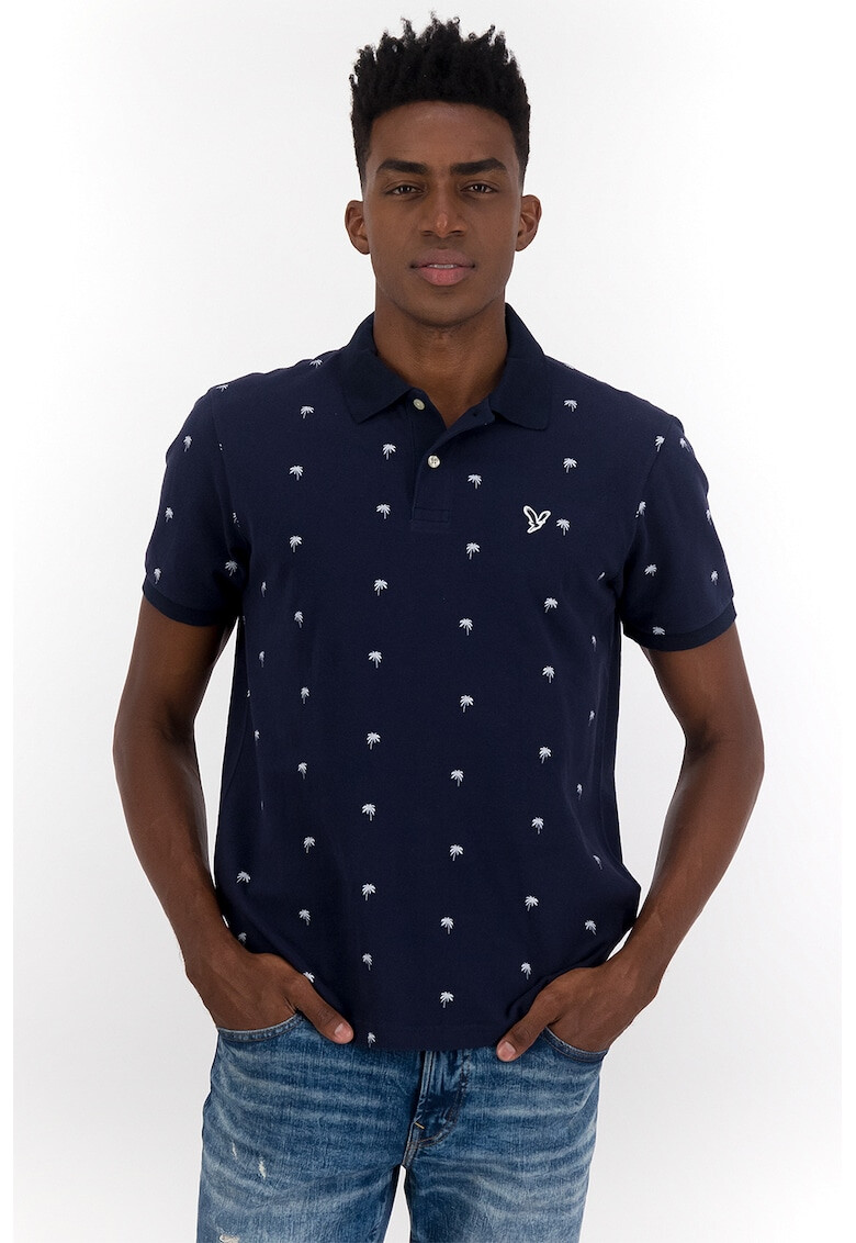 American Eagle Tricou polo de pique cu imprimeu tropical - Pled.ro