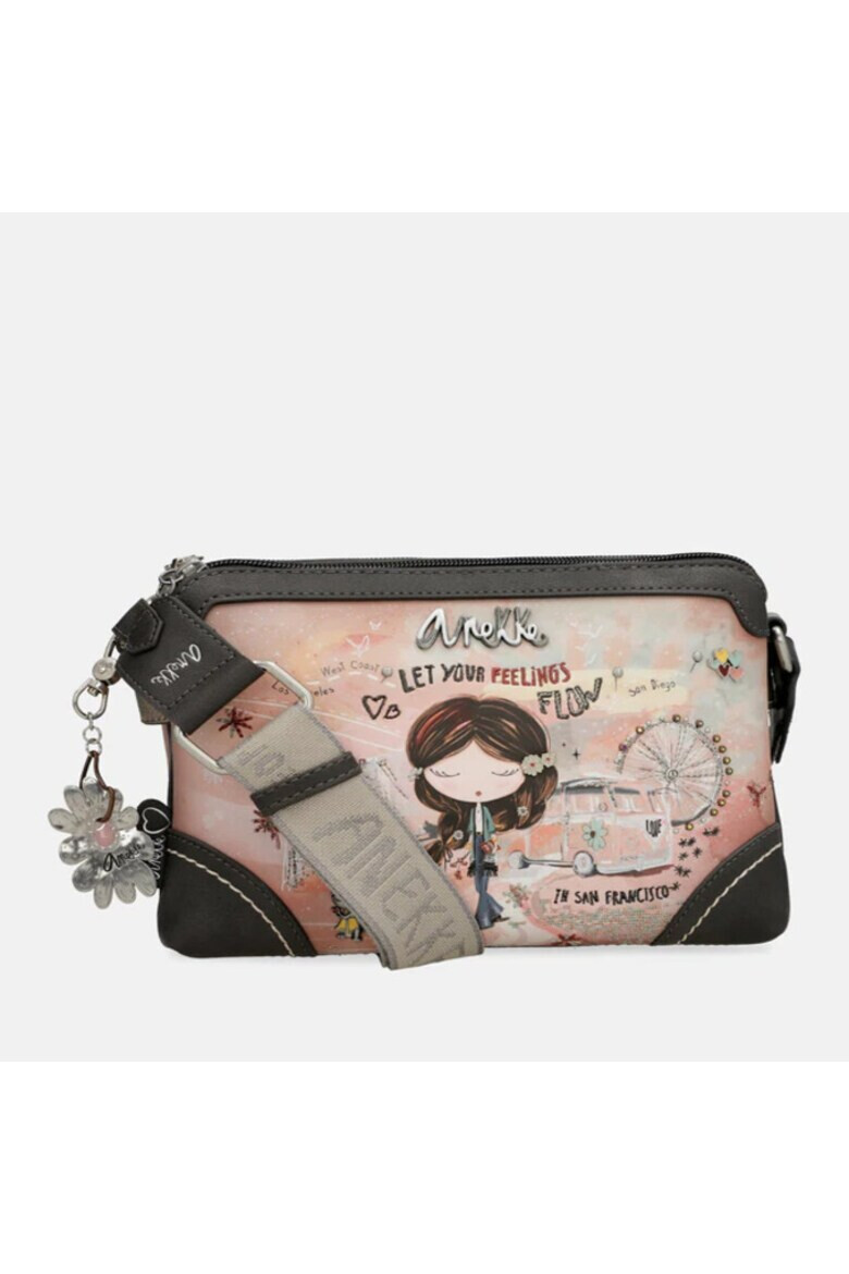 Anekke Geanta dama casual crossbody Peace&Love 38823-160 piele ecologica - Pled.ro