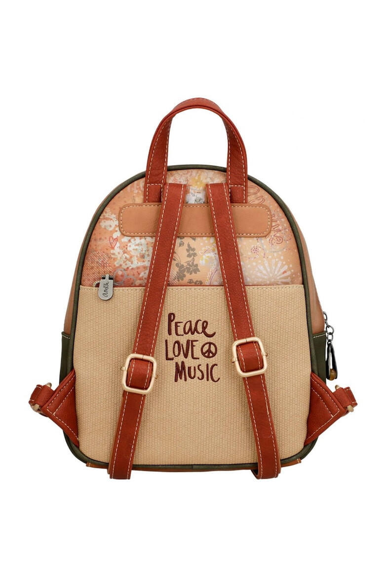 Anekke Rucsac mic Peace & Love Flori Multicolor - Pled.ro