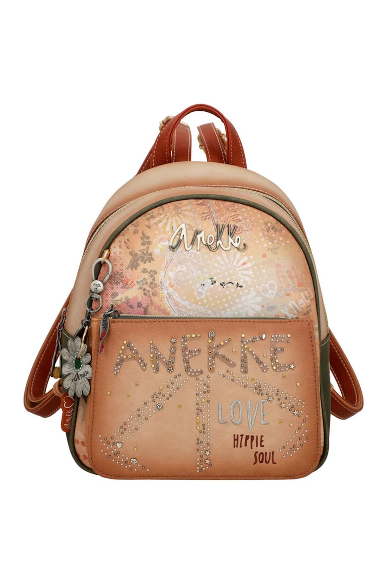 Anekke Rucsac mic Peace & Love Flori Multicolor - Pled.ro