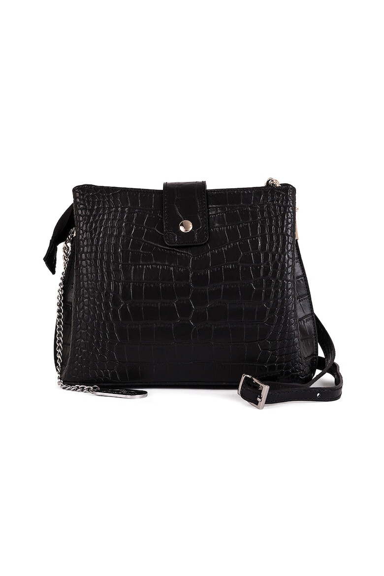 Anna Morellini Geanta crossbody de piele cu model piele de reptila Olivia - Pled.ro