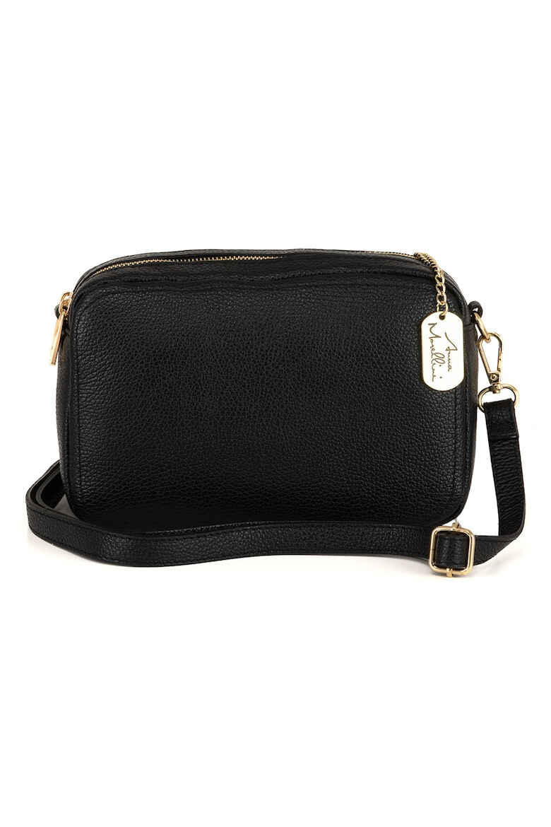 Anna Morellini Geanta crossbody de piele cu aspect granulat - Pled.ro