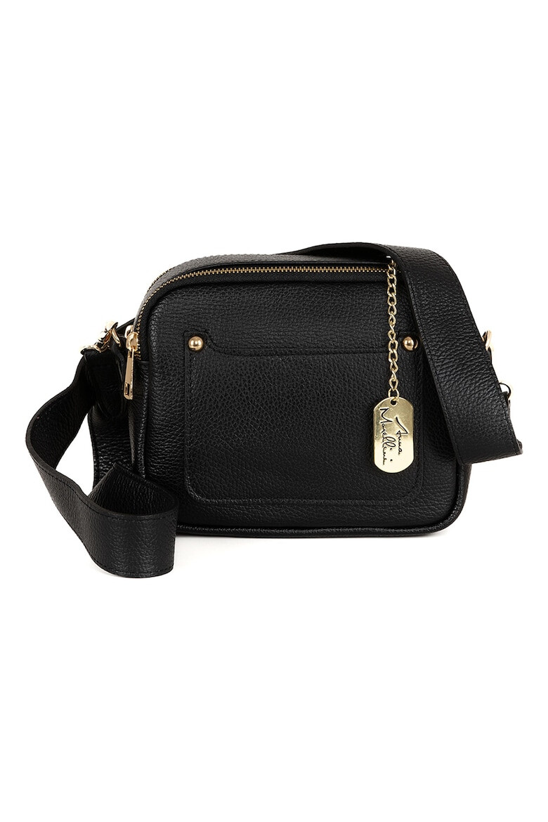 Anna Morellini Geanta crossbody din piele cu bareta detasabila - Pled.ro