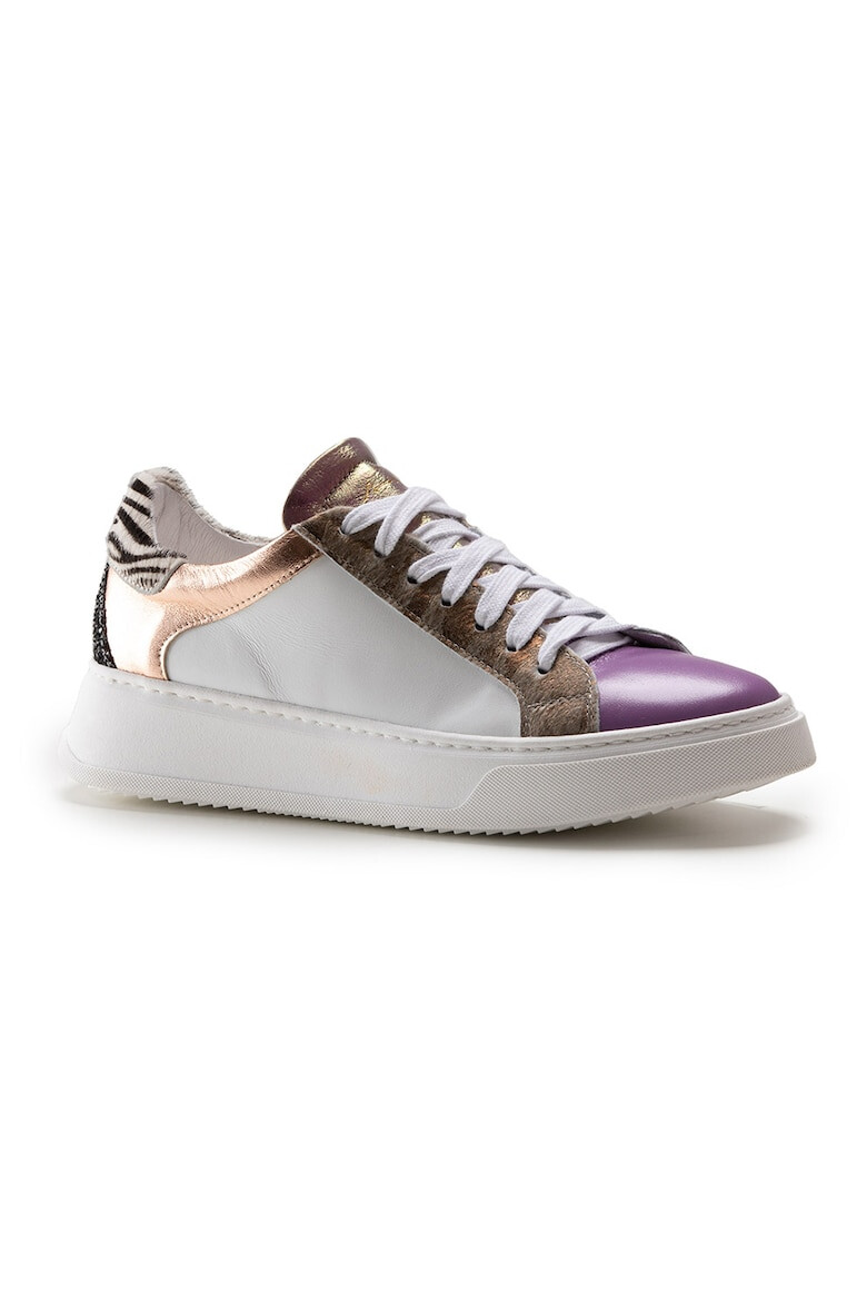 Anna Morellini Pantofi sport colorblock de piele - Pled.ro