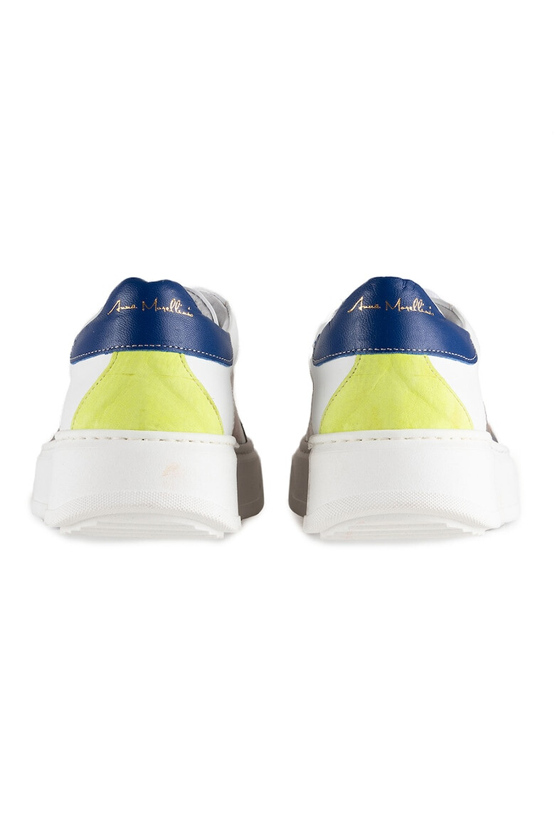 Anna Morellini Pantofi sport de piele cu model colorblock - Pled.ro