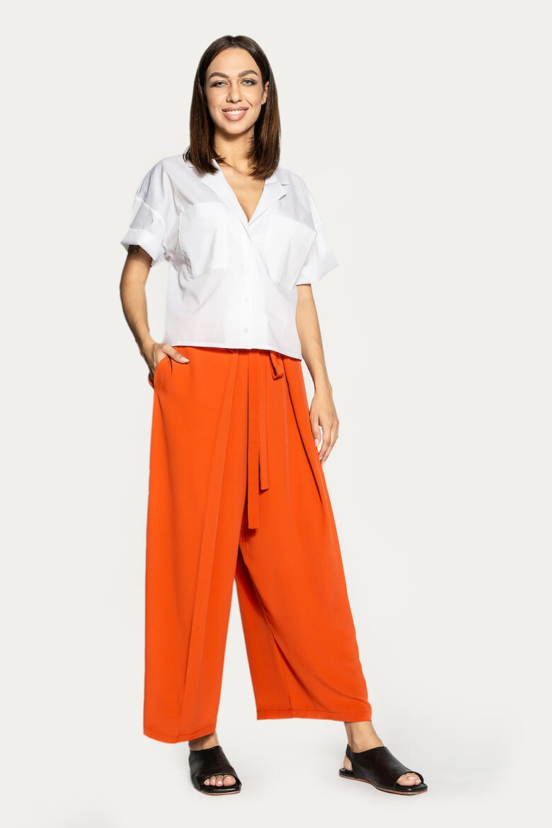 Antonia M Pantaloni crop cu croiala ampla - Pled.ro