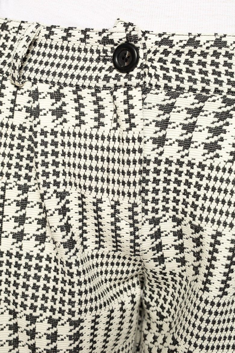 Antonia M Pantaloni cu imprimeu houndstooth - Pled.ro