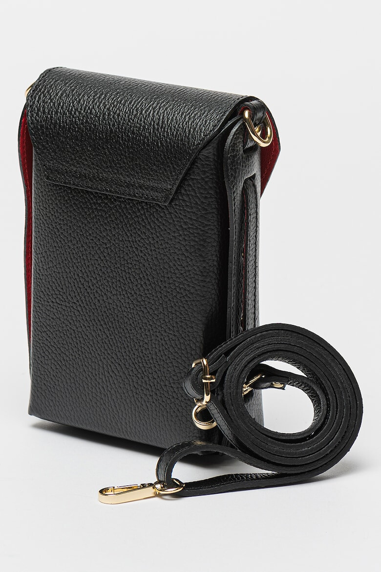 Antonia Moretti Geanta crossbody de piele cu bareta detasabila - Pled.ro