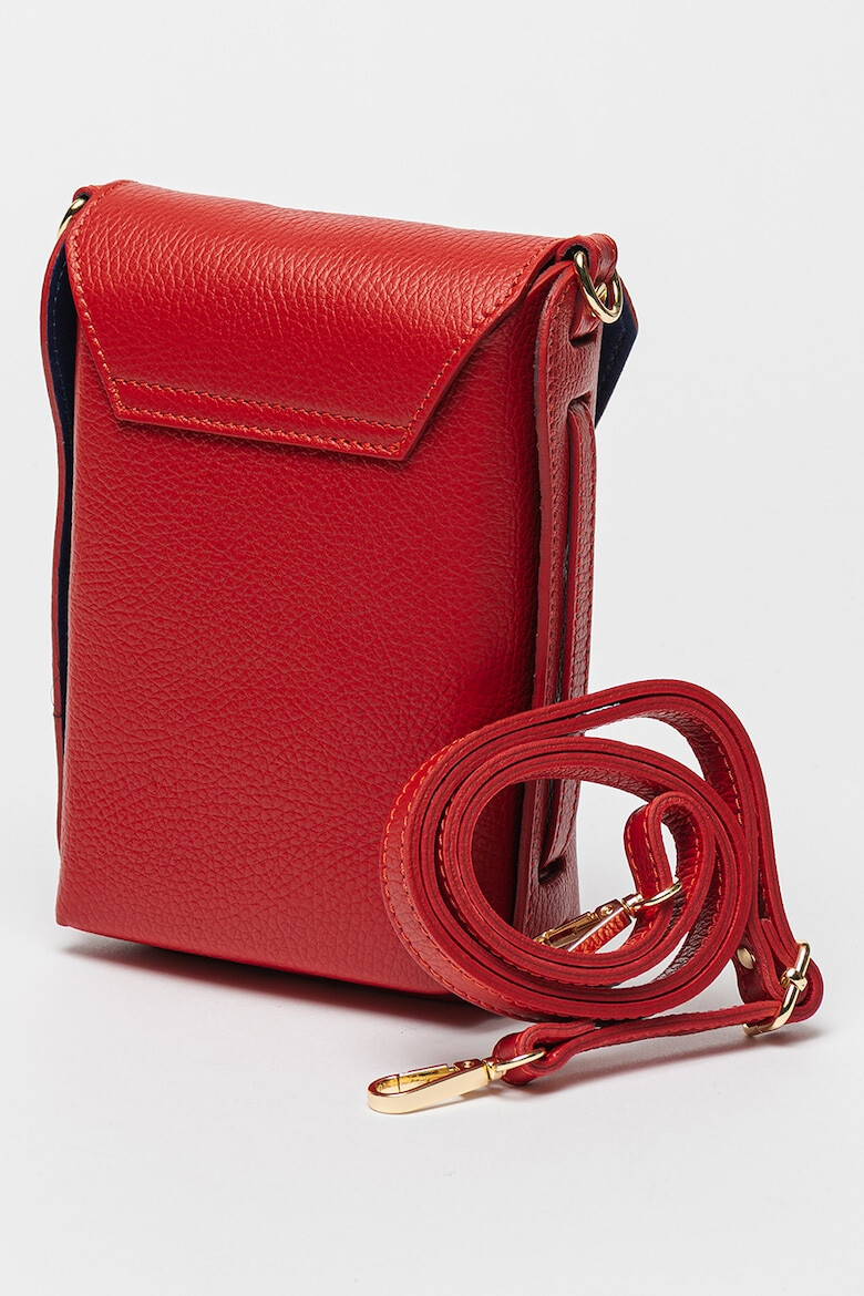 Antonia Moretti Geanta crossbody de piele cu bareta detasabila - Pled.ro