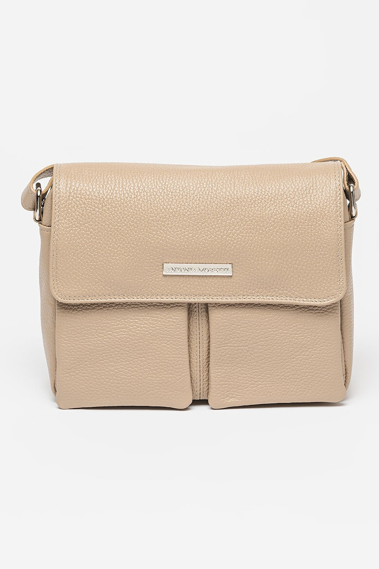 Antonia Moretti Geanta crossbody de piele cu buzunare multiple - Pled.ro