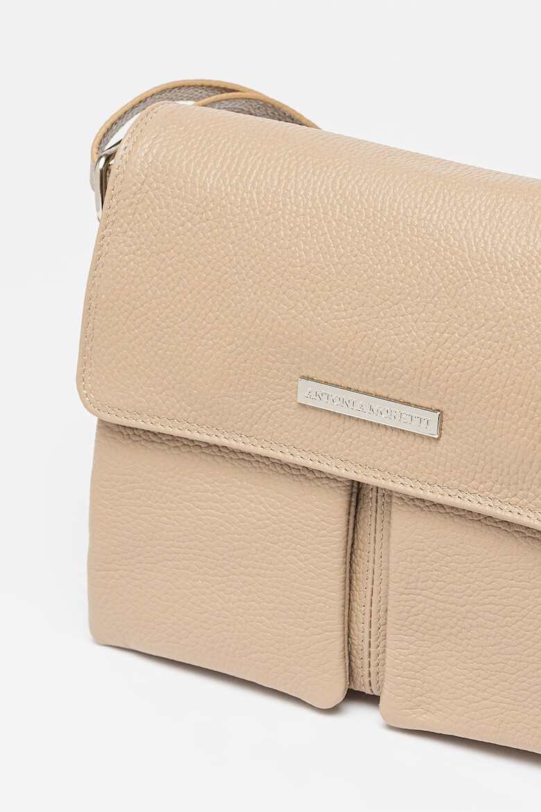 Antonia Moretti Geanta crossbody de piele cu buzunare multiple - Pled.ro