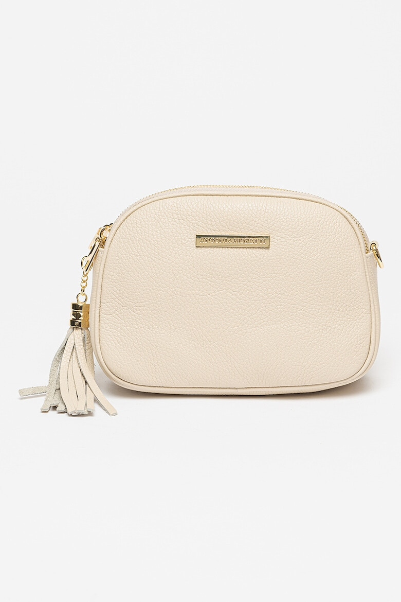 Antonia Moretti Geanta crossbody de piele cu compartimente multiple - Pled.ro