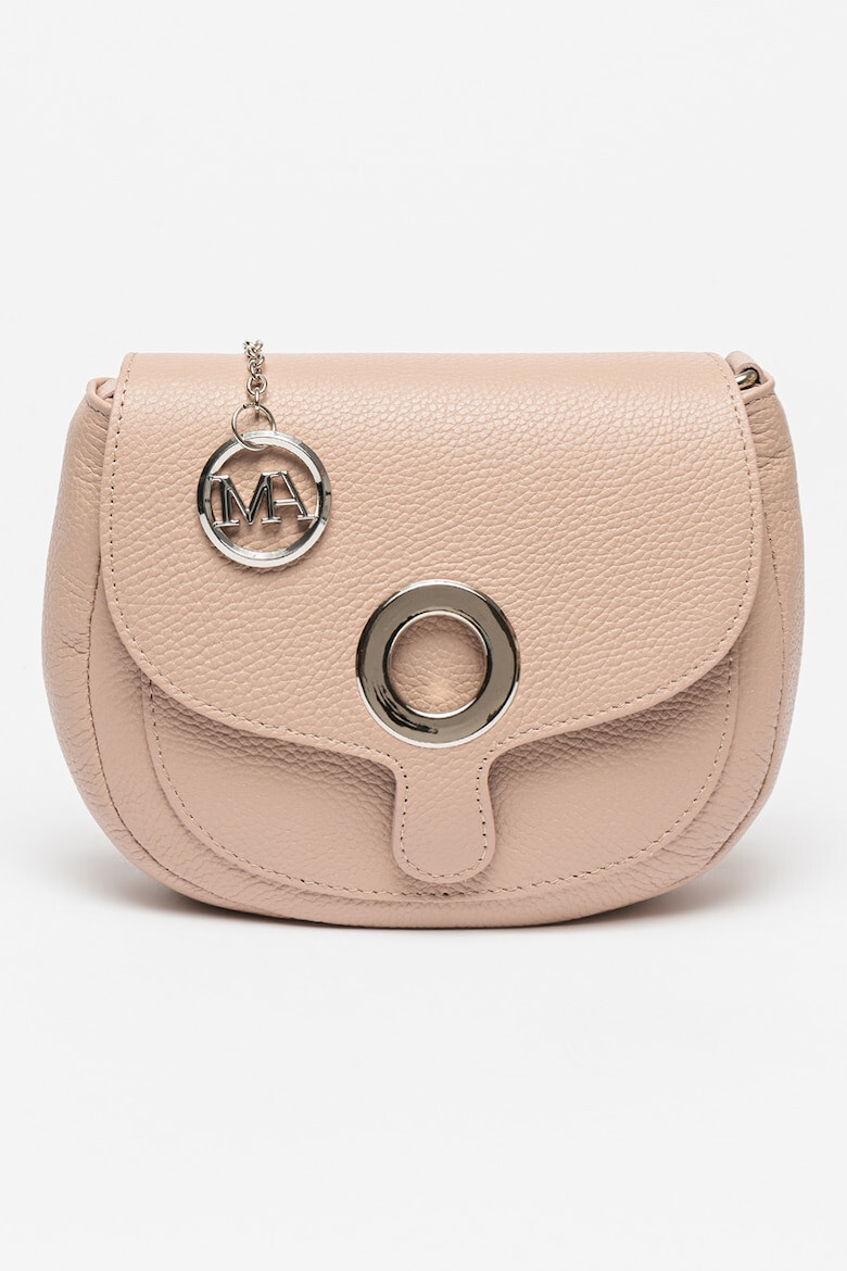 Antonia Moretti Geanta crossbody rotunjita de piele - Pled.ro