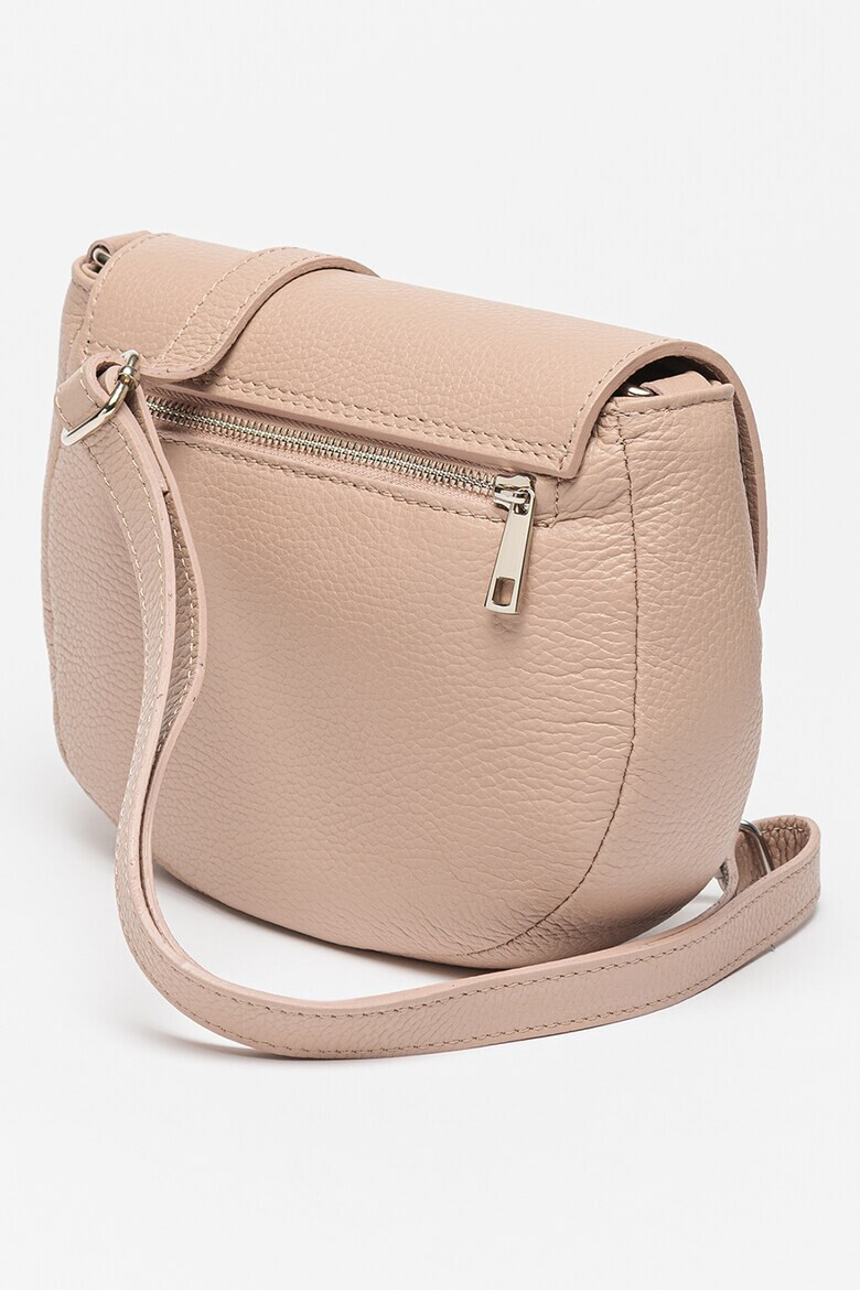 Antonia Moretti Geanta crossbody rotunjita de piele - Pled.ro