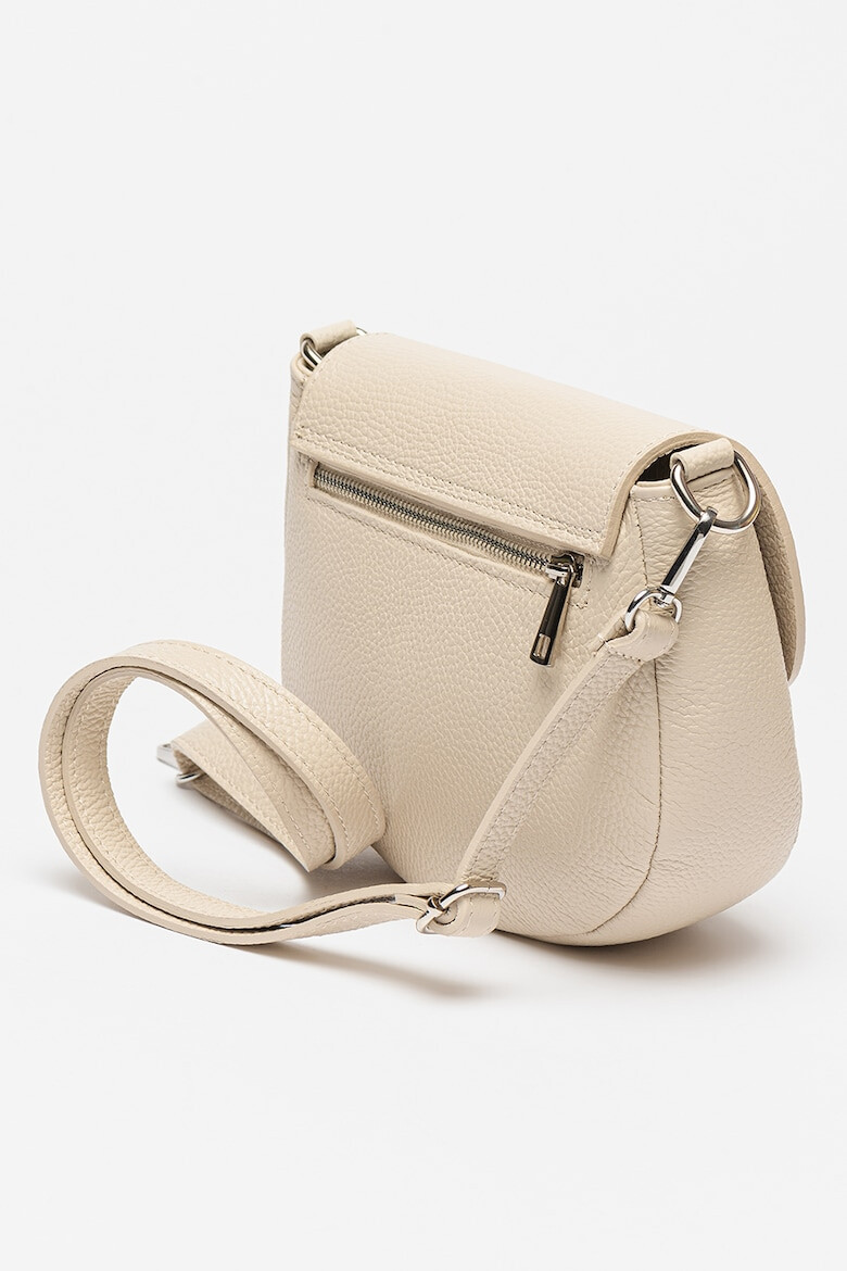 Antonia Moretti Geanta crossbody rotunjita de piele - Pled.ro