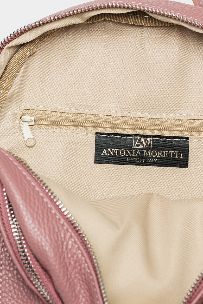 Antonia Moretti Rucsac de piele cu aplicatie logo - Pled.ro