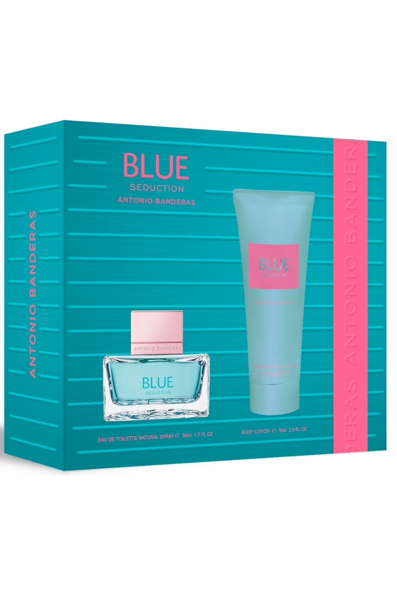 Antonio Banderas Set cadou Blue Seduction Femei: Apa de toaleta 50 ml + Lotiune pentru corp 75 ml - Pled.ro