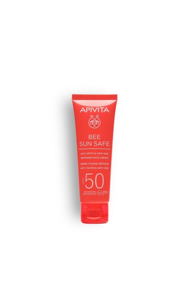 Apivita Crema cu actiune anti-pete si anti-imbatranire cu protectie solara SPF50 Bee Sun Safe 50 ml - Pled.ro