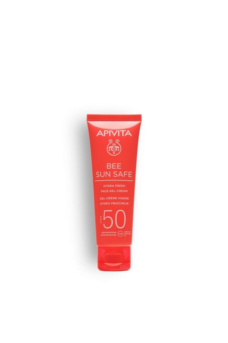 Apivita Crema-gel colorata cu protectie solara SPF50 si textura lejera Bee Sun Safe 50 ml - Pled.ro