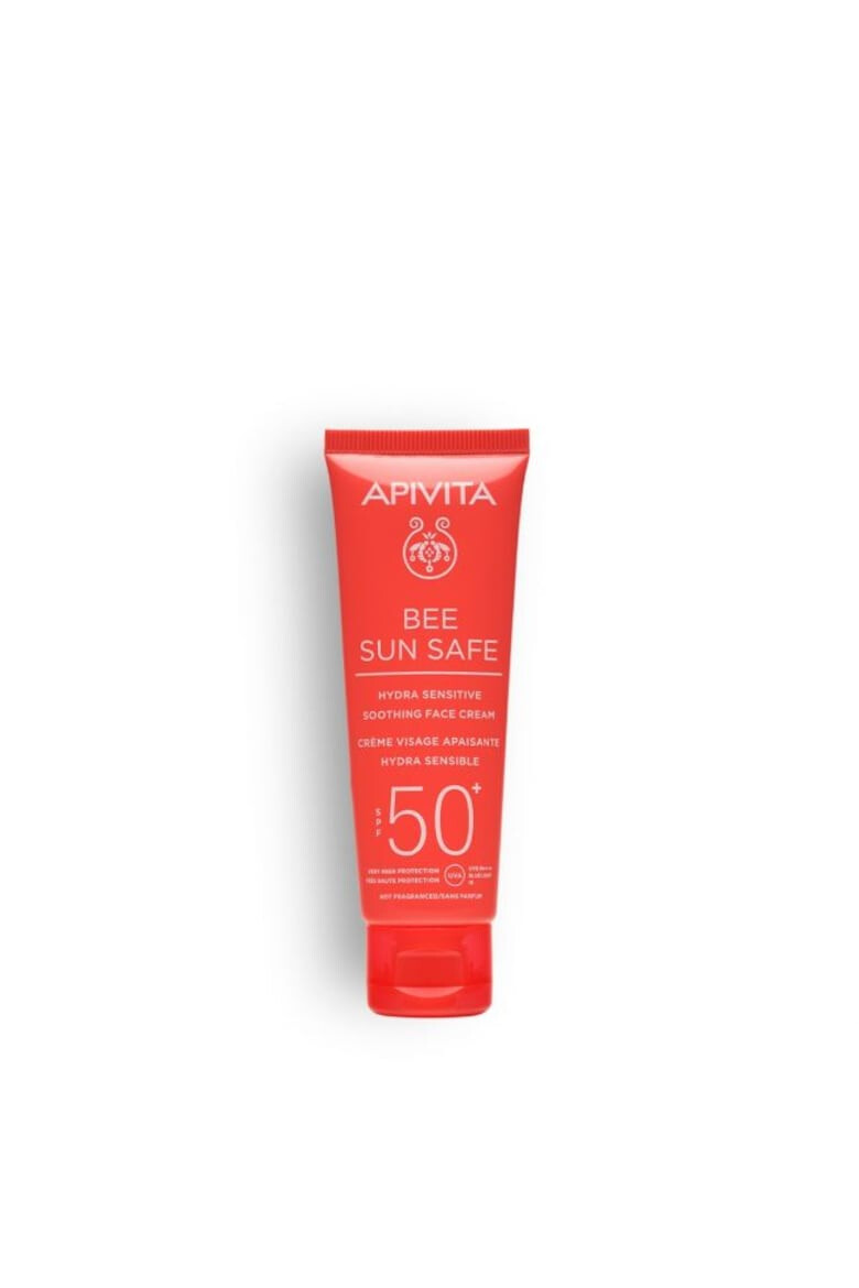 Apivita Crema pentru ten sensibil cu protectie solara SPF50+ Bee Sun Safe 50 ml - Pled.ro