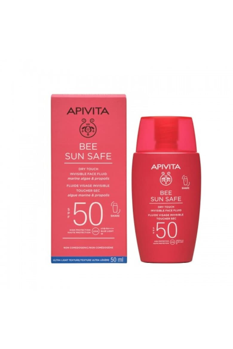 Apivita Fluid invizibil cu protectie solara SPF50 si absorbtie rapida Bee Sun Safe 50 ml - Pled.ro