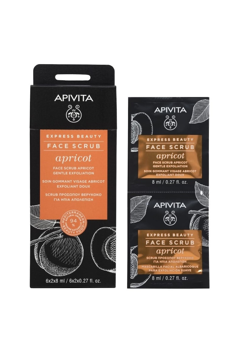 Apivita Masca de fata cu dovleac pentru detox si revigorare Express Beauty 2 x 8 ml - Pled.ro