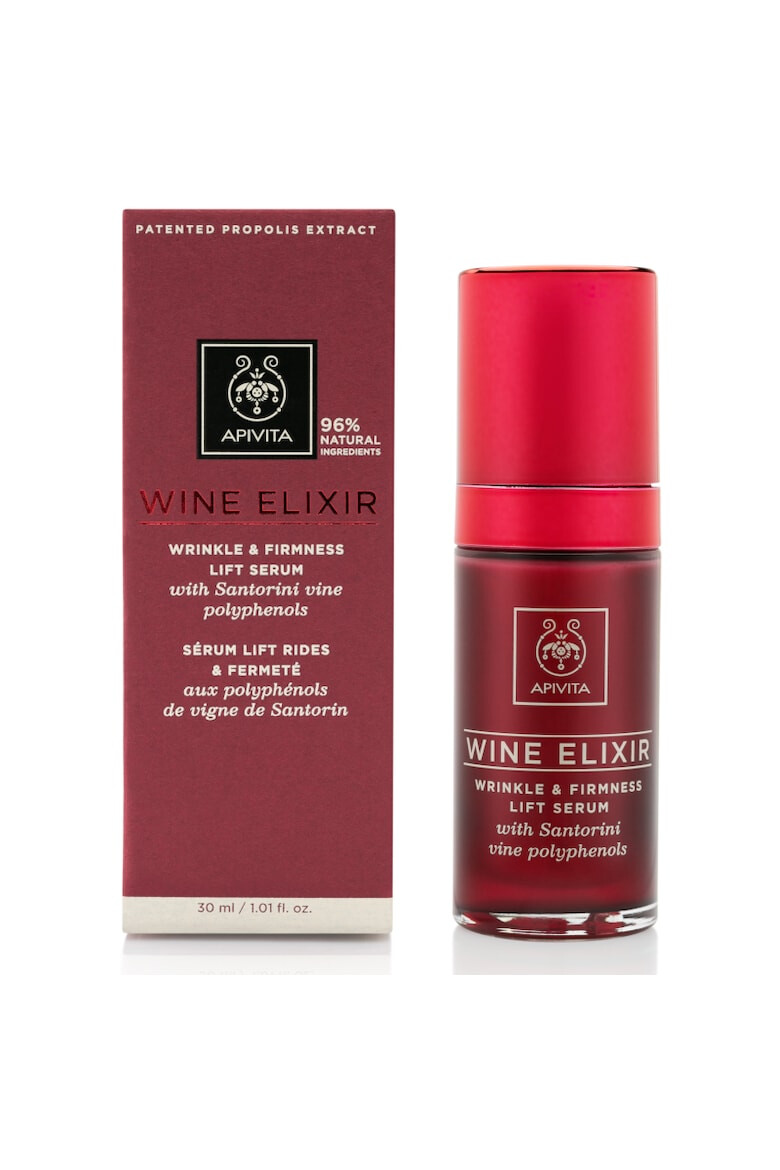 Apivita Ser antirid pentru reactivarea tineretii pielii Wine Elixir 30 ml - Pled.ro