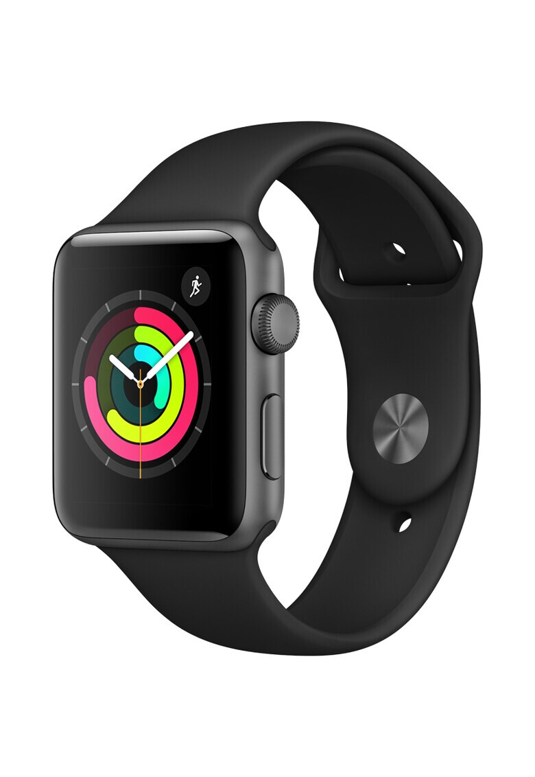 Apple Watch 3 GPS Carcasa Space Grey Aluminium 38mm Black Sport Band - Pled.ro