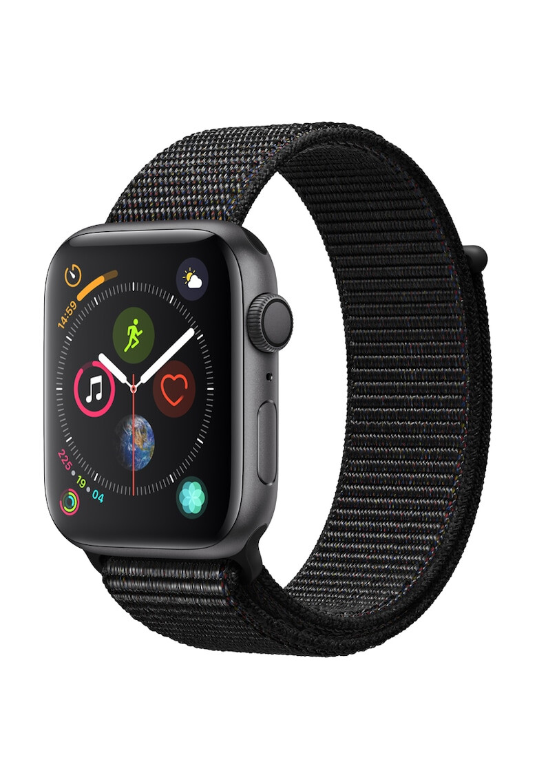 Apple Watch 4 GPS Carcasa Space Grey Aluminium 44mm Black Sport Loop - Pled.ro