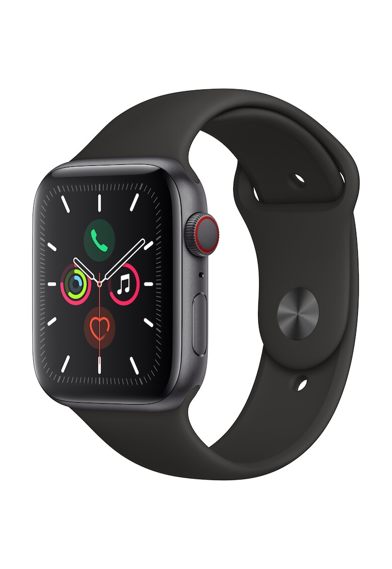 Apple Watch 5 GPS Cellular Carcasa Space Grey Aluminium 44mm Black Sport Band - S/M & M/L - Pled.ro