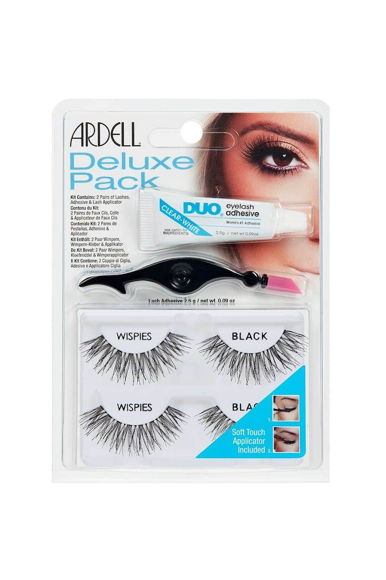 Ardell Gene False Deluxe Pack Wispies 2 Pack + Adeziv - Pled.ro