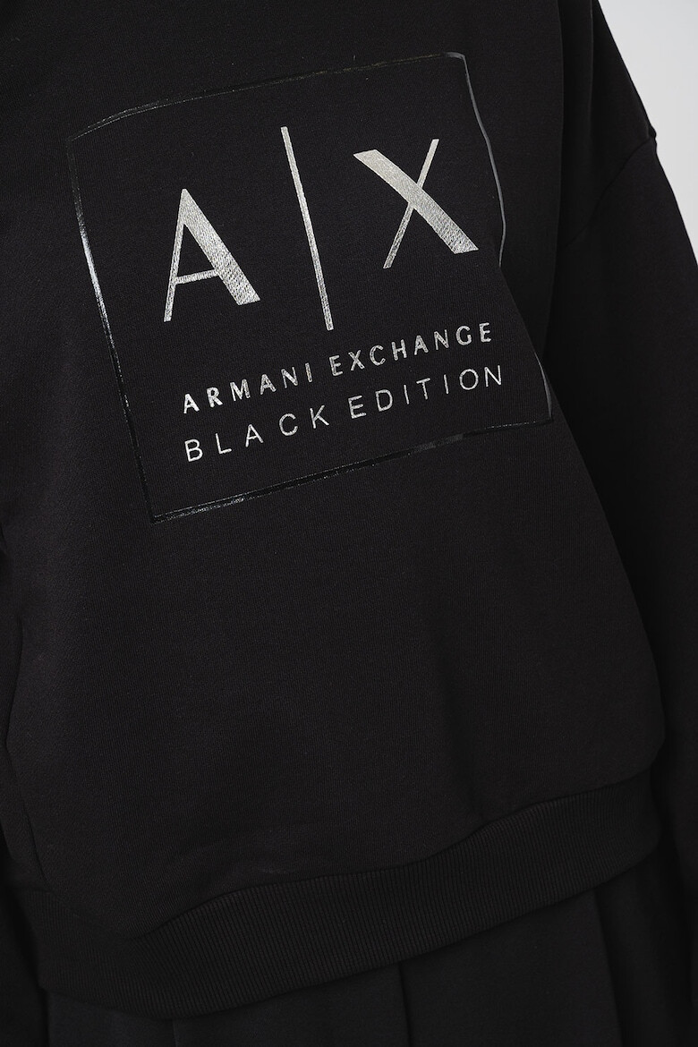 ARMANI EXCHANGE Bluza de trening cu decolteu la baza gatului si logo - Pled.ro