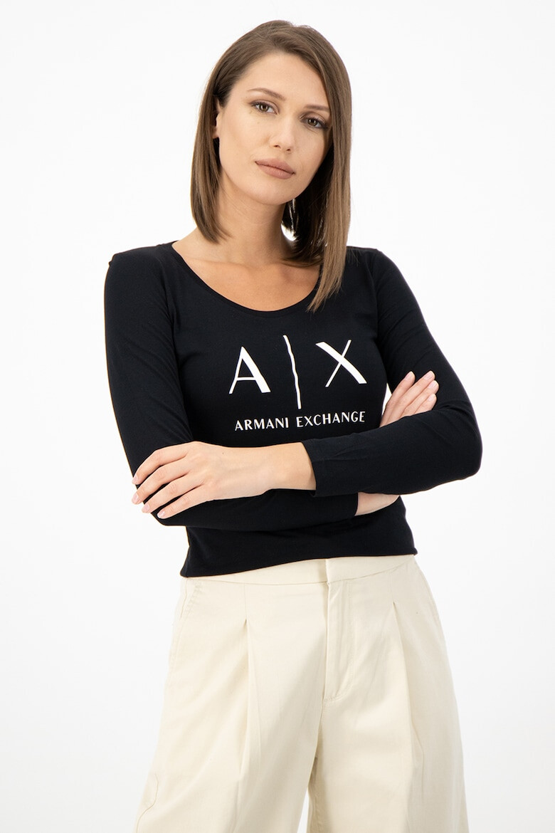 ARMANI EXCHANGE Bluza slim fit cu imprimeu logo - Pled.ro