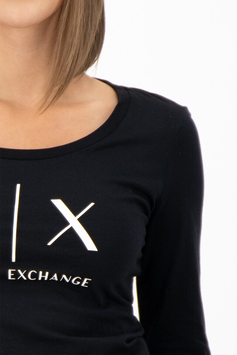 ARMANI EXCHANGE Bluza slim fit cu imprimeu logo - Pled.ro